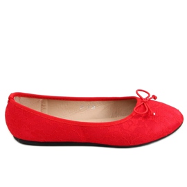 Ballerine in pizzo rosso DY-12 Red