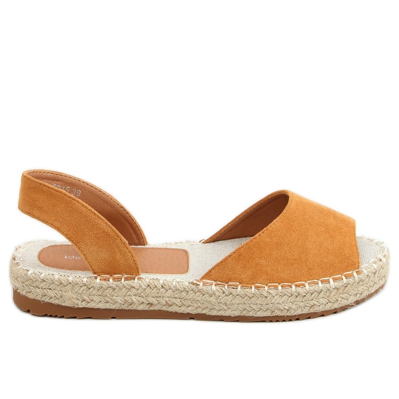 Espadrillas open toe cammello 6915 Camel marrone