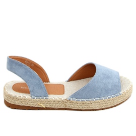 Espadrillas open toe blu 6915 Blue