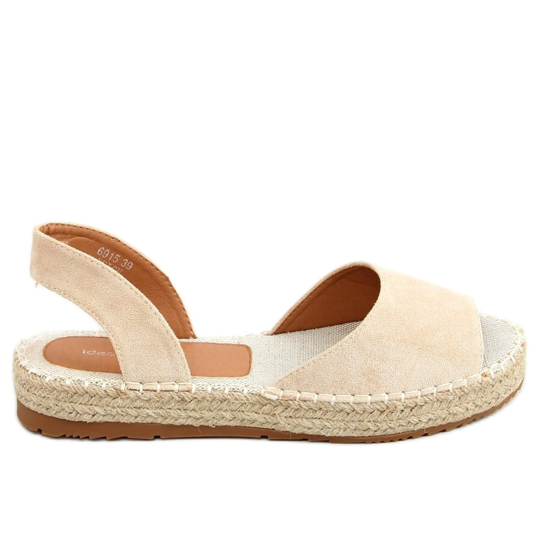 Espadrillas open toe beige 6915 Beige