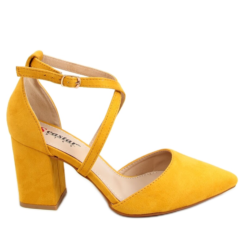 Décolleté con tacco largo NC900 Giallo miele