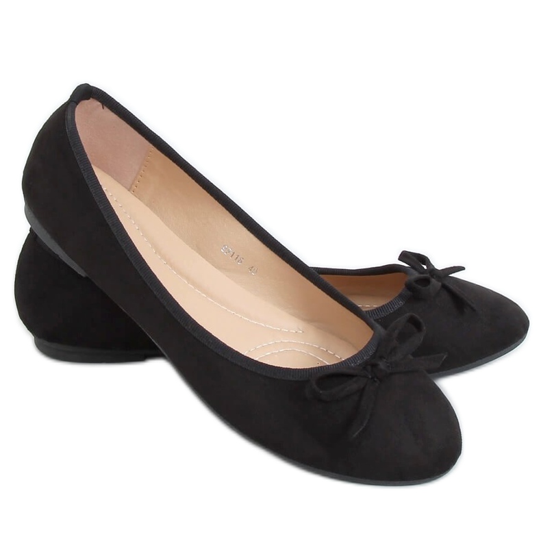 Ballerine in camoscio nero 9F116 Black