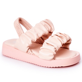 FR1 Sandali per bambini con dolcezza rosa a coste