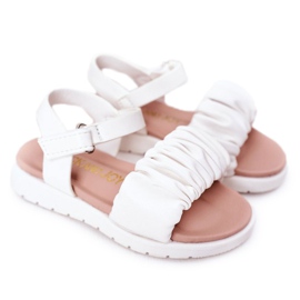 FR1 Sandali Per Bambini Con Velcro Aimy Bianco