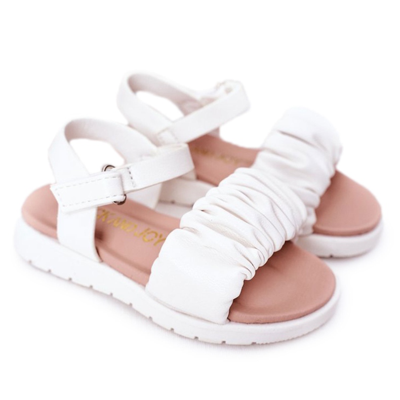 FR1 Sandali Per Bambini Con Velcro Aimy Bianco bianca