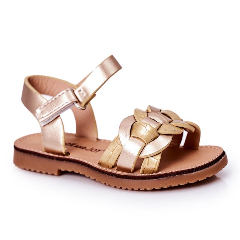 Sandali Per Bambini Con Motivo Serpente Golden Baxlee d'oro