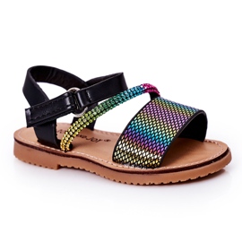 FR1 Sandali Per Bambini Con Paillettes Nero Blake ['nero', 'multicolore']