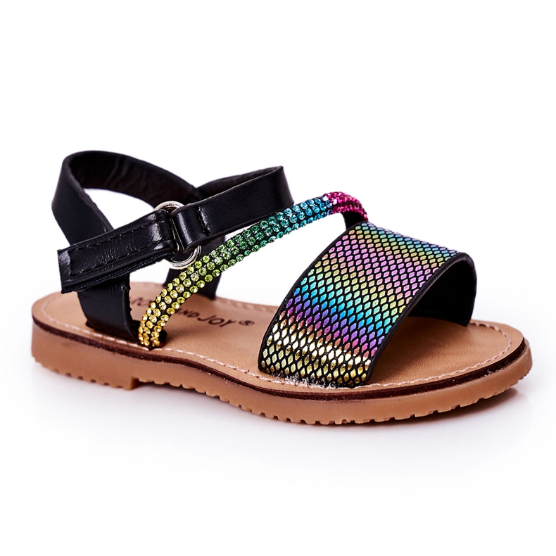 FR1 Sandali Per Bambini Con Paillettes Nero Blake ['nero', 'multicolore']