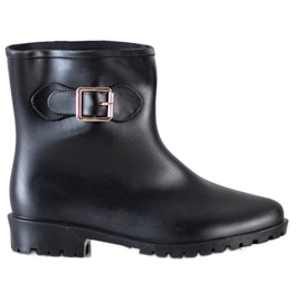SHELOVET Galosce con fibbia decorativa nero