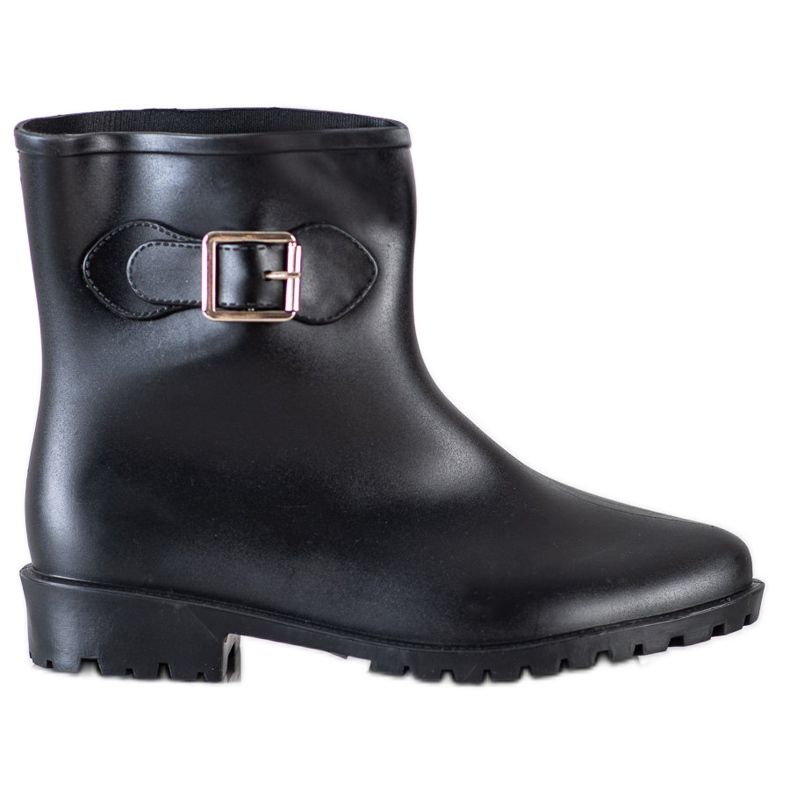 SHELOVET Galosce con fibbia decorativa nero