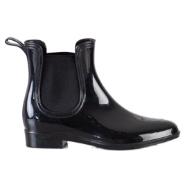 SHELOVET Galosce slip-on con elastico nero