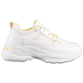 SHELOVET Scarpe da ginnastica bianche alla moda bianco