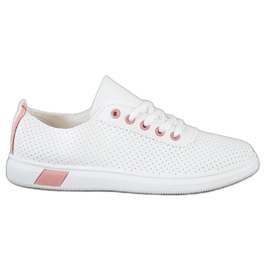 SHELOVET Sneakers traforate bianca