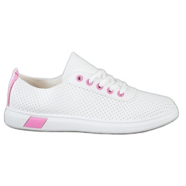 SHELOVET Sneakers traforate bianca