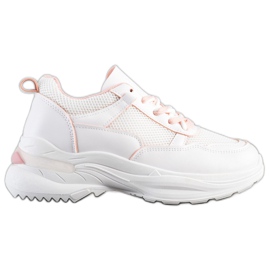 SHELOVET Scarpe da ginnastica bianche alla moda bianco