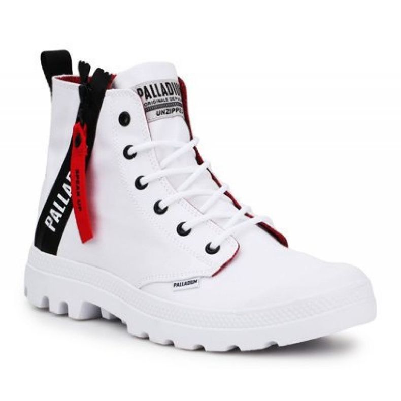 Palladium Palladio Pampa Unzip W 76443-171-M bianca rosso