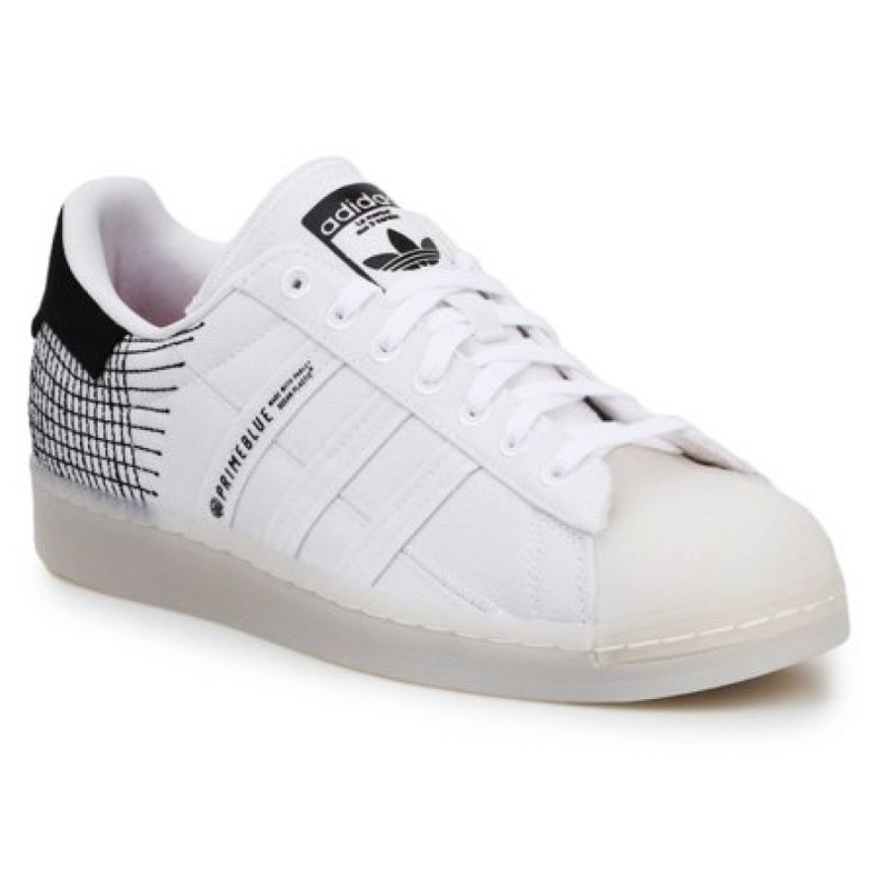Scarpe Adidas Superstar Primeblue M G58198 bianca