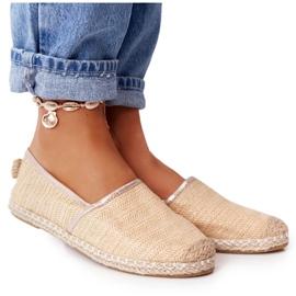 Espadrillas Su Suola In Paglia Lu Boo Beige