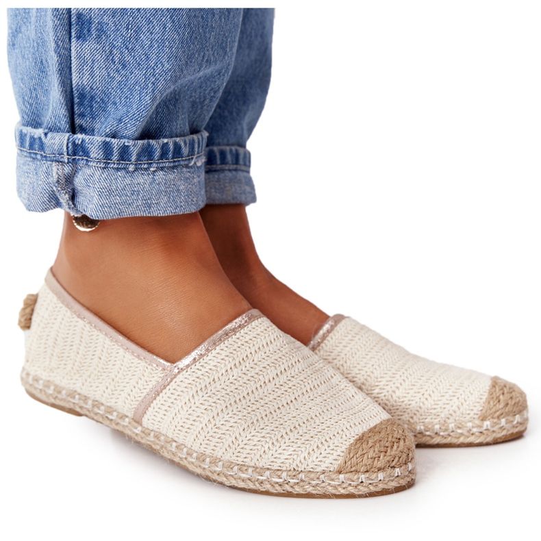 Espadrillas Su Paglia Suola Lu Boo Ecru beige