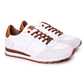Scarpe sportive da uomo GOE HH1N4054 Sneakers bianche bianca