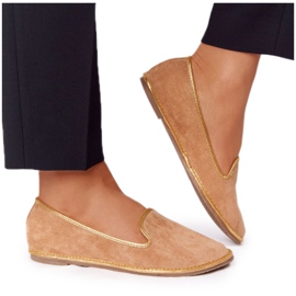 Mocassini Donna Scamosciati Lu Boo Camel marrone