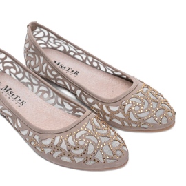 Ballerine traforate beige Andiamo! bianco