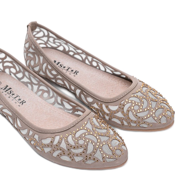Ballerine traforate beige Andiamo! bianca