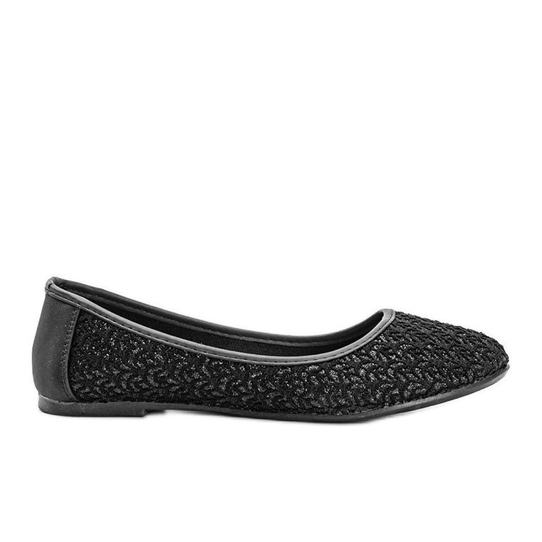 Ballerine in pizzo Chuwi nero lucido