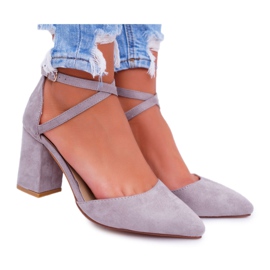 PS1 Décolleté Da Donna Con Tacco In Spitz Grey Cosmo grigio