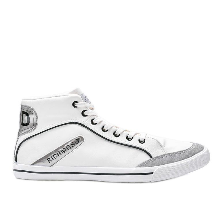 Sneakers bianche da uomo alte alla caviglia di Hugo bianca
