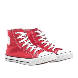 Sneakers rosse da uomo Perry alla caviglia rosso