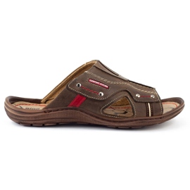 Olivier Pantofole uomo 334GT marroni marrone