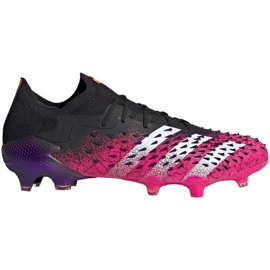 Scarpe da calcio Adidas Predator Freak.1 L Fg M FW7244 bianco, nero, rosa nero