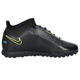 Nike Phantom Gt Club Df Tf Jr CW6729 090 scarpe da calcio nero nero