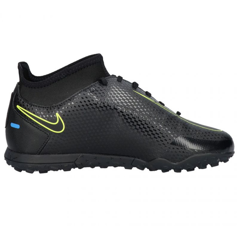 Nike Phantom Gt Club Df Tf Jr CW6729 090 scarpe da calcio nero nero