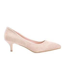 Décolleté beige sul tacco basso Like you
