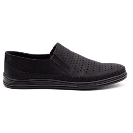 Polbut Scarpe traforate da uomo 2107P nere nero