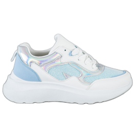 Sweet Shoes Sneakers Con Glitter bianca blu