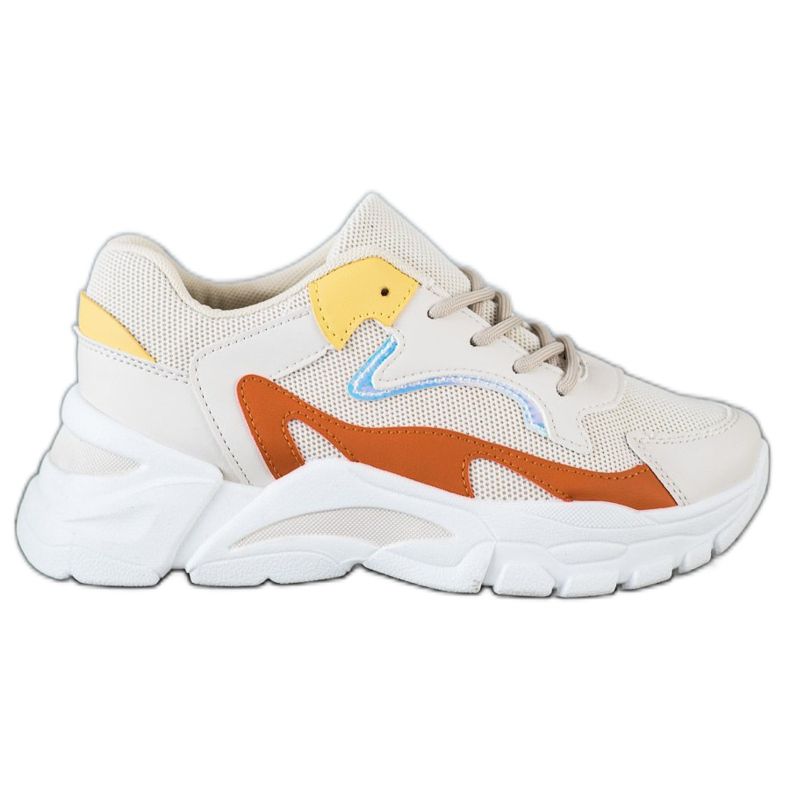 SHELOVET Scarpe da ginnastica casual beige multicolore
