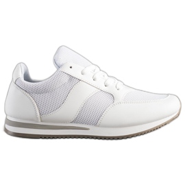 SHELOVET Scarpe sportive con rete bianco