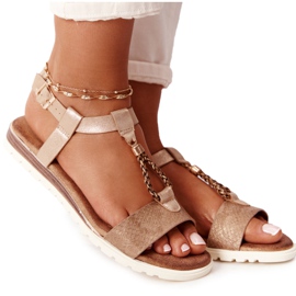 PE1 Sandali piatti Willow rame da donna