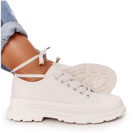 Sneakers da donna Beige Travel Time su suole larghe