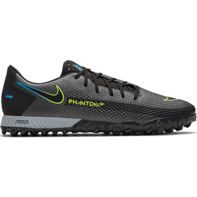 Nike React Phantom Gt Pro Tf M CK8468 090 scarpe da calcio multicolore grigio