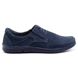 Olivier Slip-on uomo 7053 blu navy scarpe