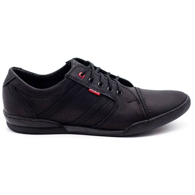 Polbut Scarpe casual da uomo R3 Perforation Black nero