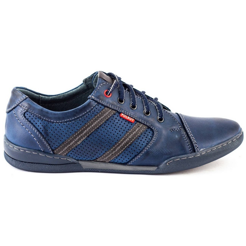 Polbut Scarpe casual da uomo R3 Perforation Navy Blue blu navy