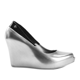 Melissa argento sulla zeppa di Dina