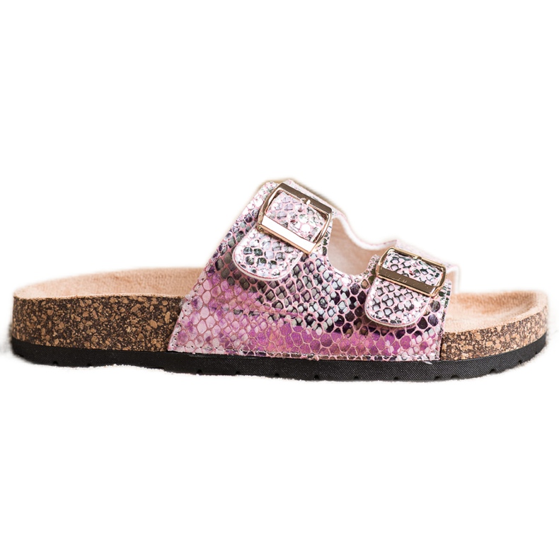 SHELOVET Pantofole Con Effetto Holo rosa