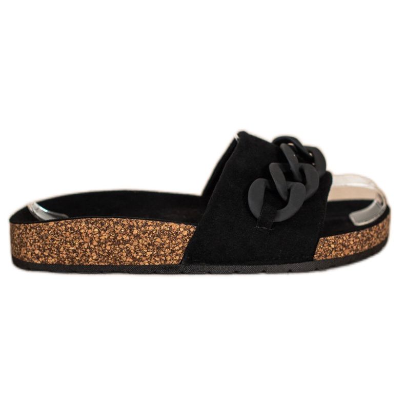 SHELOVET Pantofole alla moda con ornamento nero