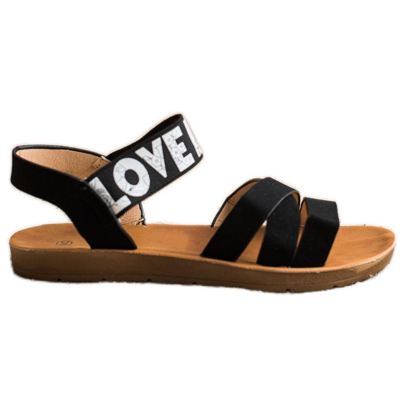 SHELOVET Sandali Con Amore In Ecopelle nero